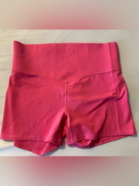 Fabletics Hot Pink High-Rise Bike Shorts